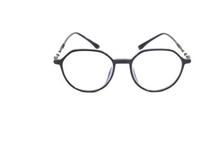 Trendy Round Black Frame