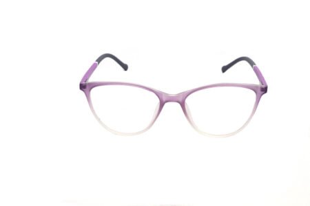 Trendy Round Cat Eye Transparent Frame